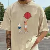 Basketball Sports Graphic Fun Print Short Sleeve Men's T-Shirt sold by Shopnova