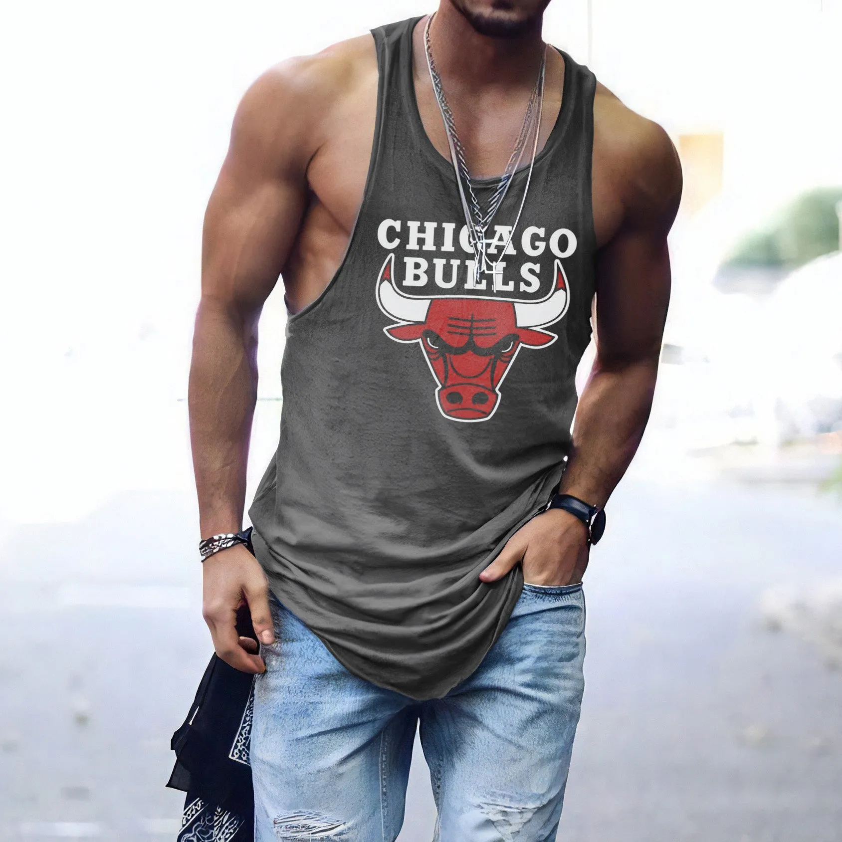 Clearance-Bulls Men's Tank Top-2XL sold by Shopnova