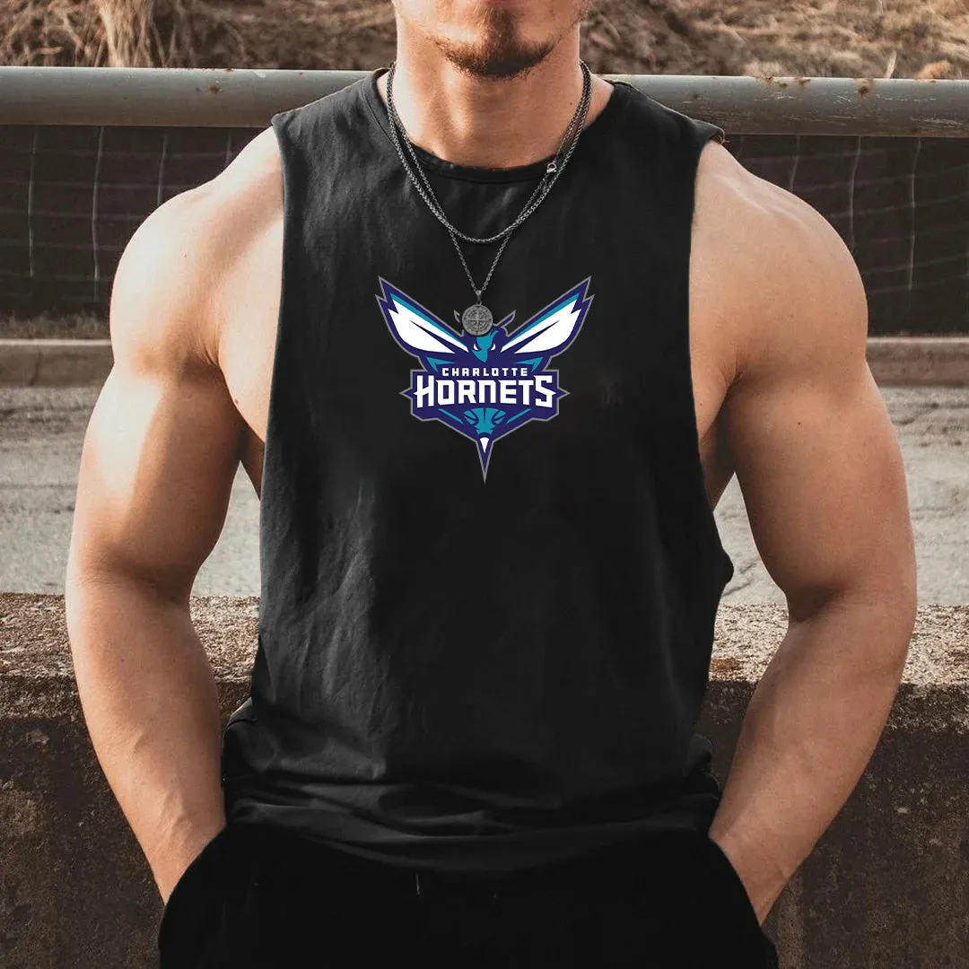 Charlotte Hornets Men's Tank Top-B sold by Shopnova