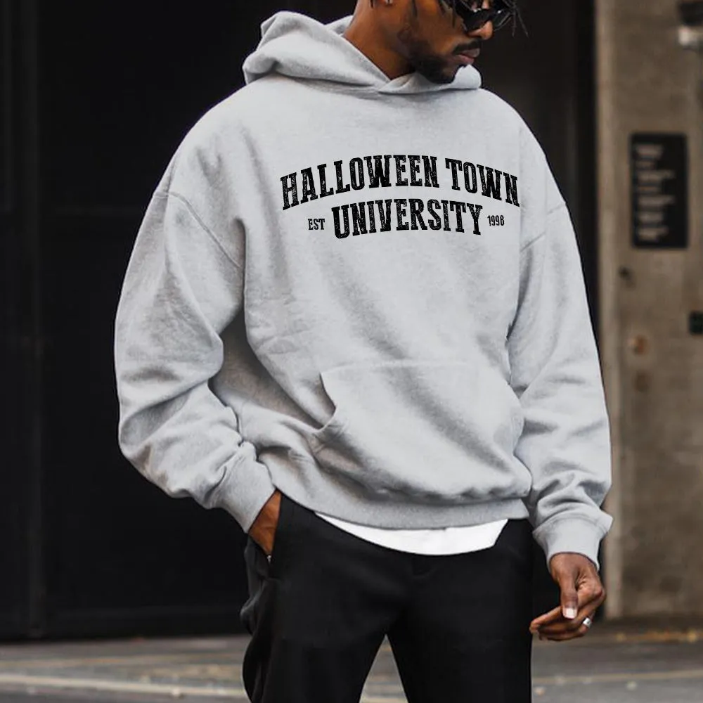 Halloween Alphabet Graphics Casual Men's Hoodie Sweatshirt sold by Shopnova