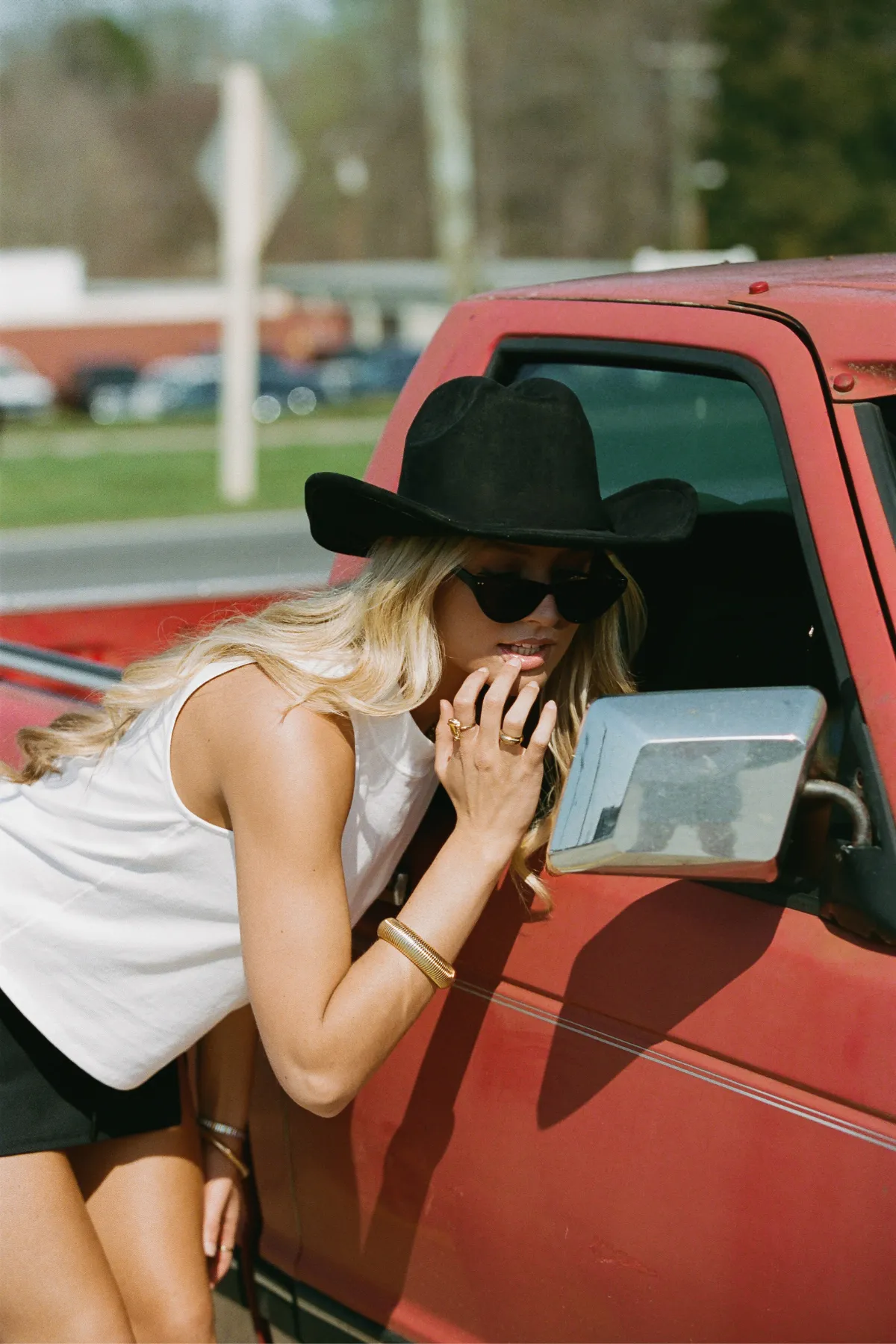 The Sleeveless Mock Neck Tee sold by Sierra Madre Golf