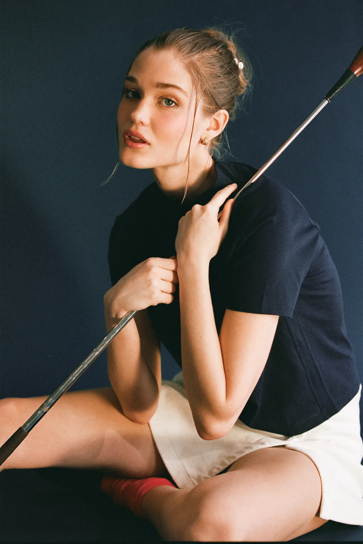 The Mock Neck Tee sold by Sierra Madre Golf