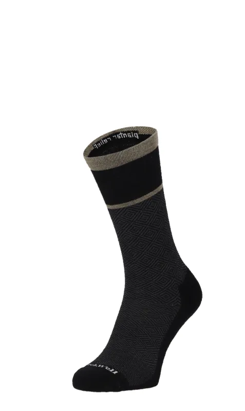 Plantar Cush Crew Men Heel Spur Socks Black sold by Sockwell