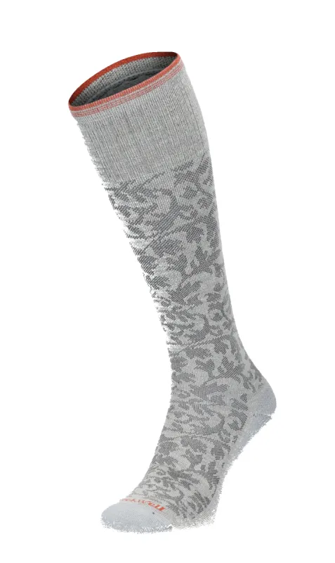 Damask Women Moderate Compression Socks Oyster sold by Sockwell