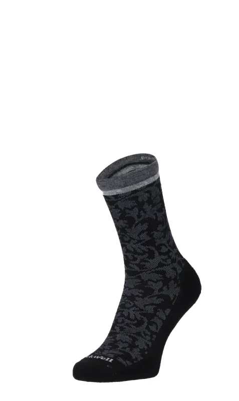 Plantar Cush Crew Women Heel Spur Socks Black sold by Sockwell