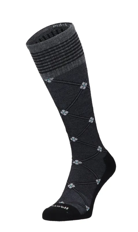 Elevation Women Firm Compression Socks Black Multi sold by Sockwell