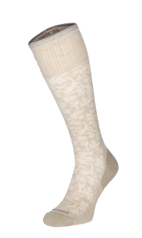 Damask Women Moderate Compression Socks Putty sold by Sockwell