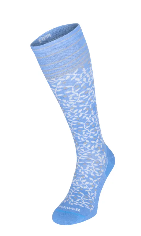 New Leaf Women Firm Compression Socks Cornflower sold by Sockwell