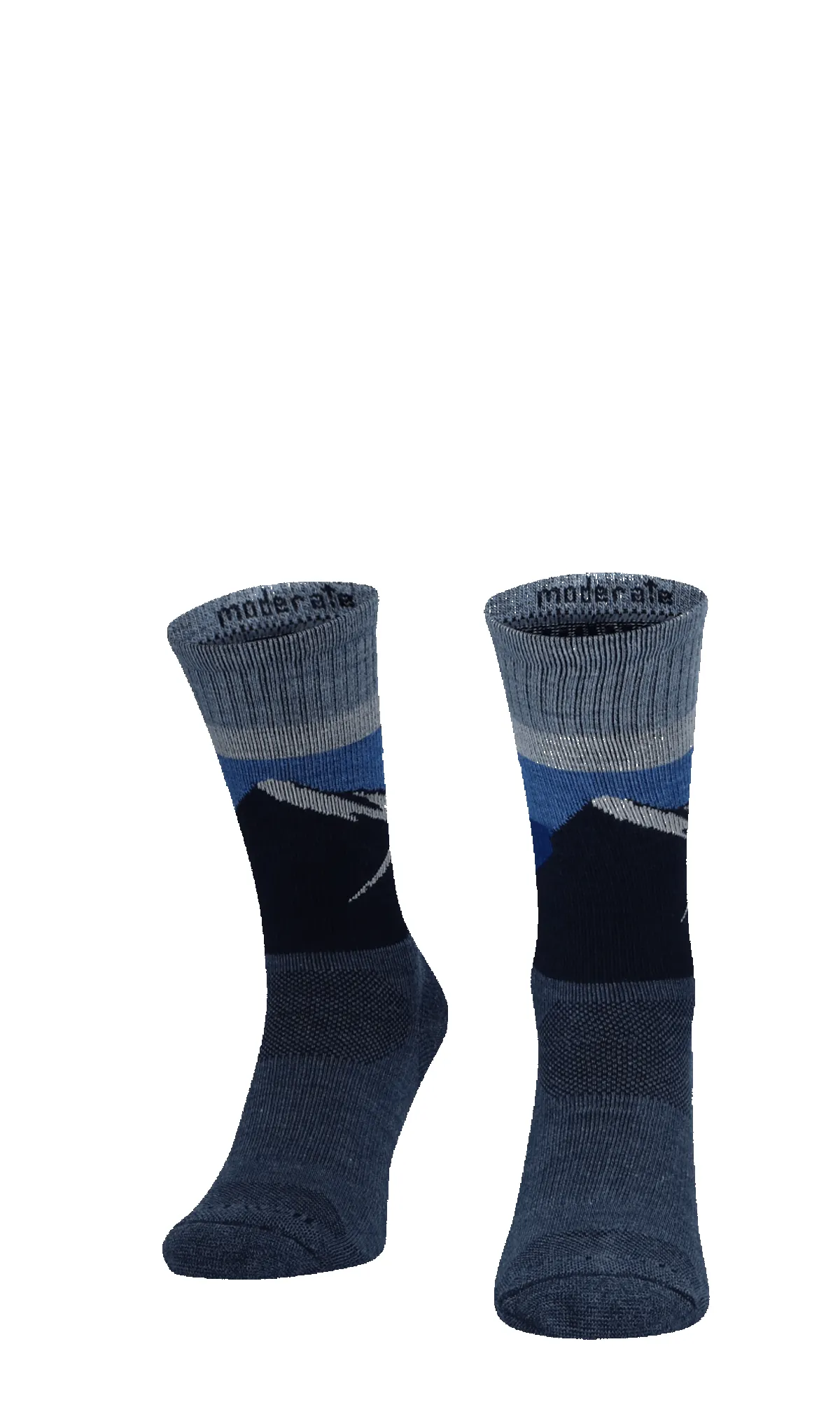 Modern Mountain Crew Men Compression Hiking Socks Denim sold by Sockwell product image thumbnail 2