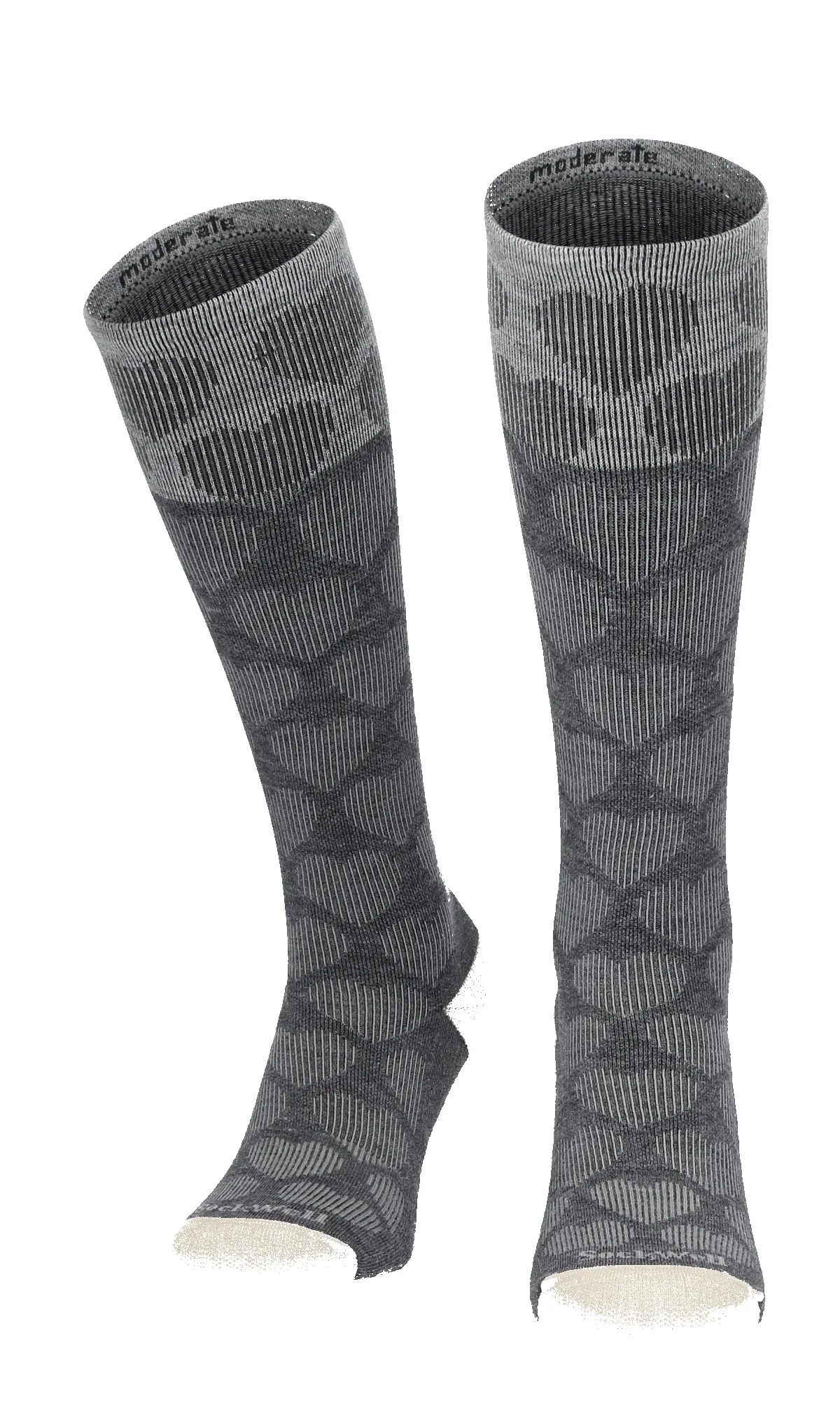 Heart Throb Women Moderate Compression Socks Charcoal sold by Sockwell product image thumbnail 2