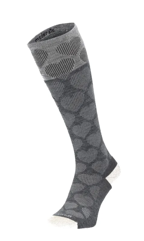 Heart Throb Women Moderate Compression Socks Charcoal sold by Sockwell