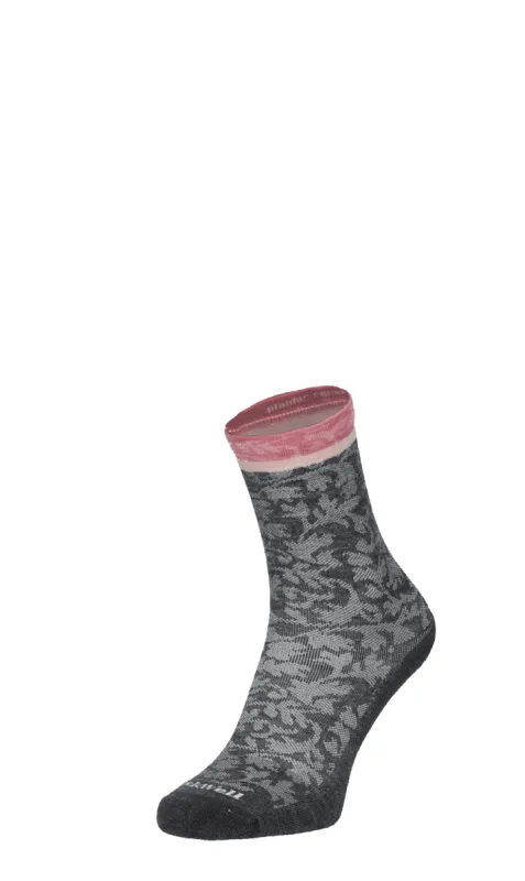 Plantar Cush Crew Women Heel Spur Socks Class 2 Charcoal sold by Sockwell