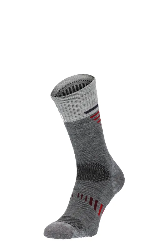 Ascend II Crew Men Compression Hiking Socks Grey sold by Sockwell