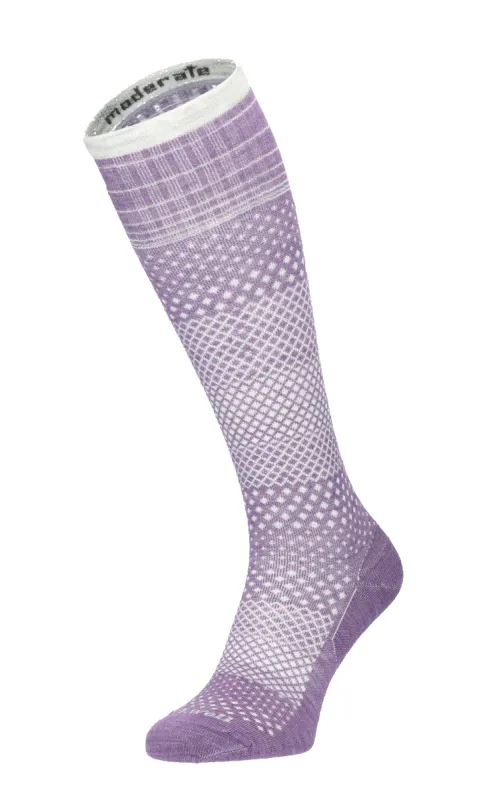 Micro Grade Women Moderare Compression Socks Plum sold by Sockwell
