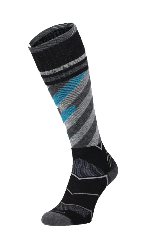 Cyclone Women Moderate Compression Sport Socks Black sold by Sockwell