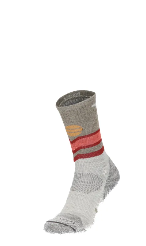 Mountain Beat Crew Women Compression Hiking Socks Natural sold by Sockwell