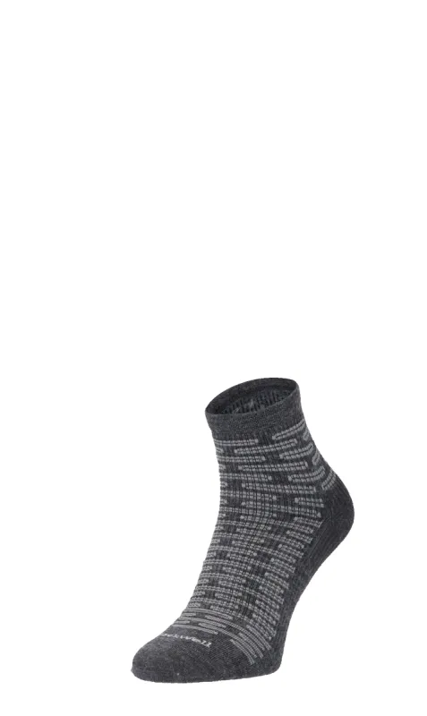 Plantar Ease Quarter Men Heel Spur Socks Charcoal sold by Sockwell