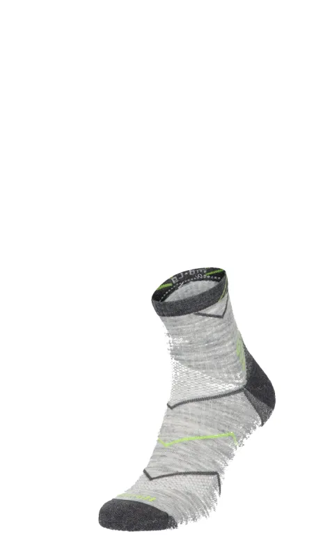 Incline Quarter Men Compression Sports Socks Grey sold by Sockwell