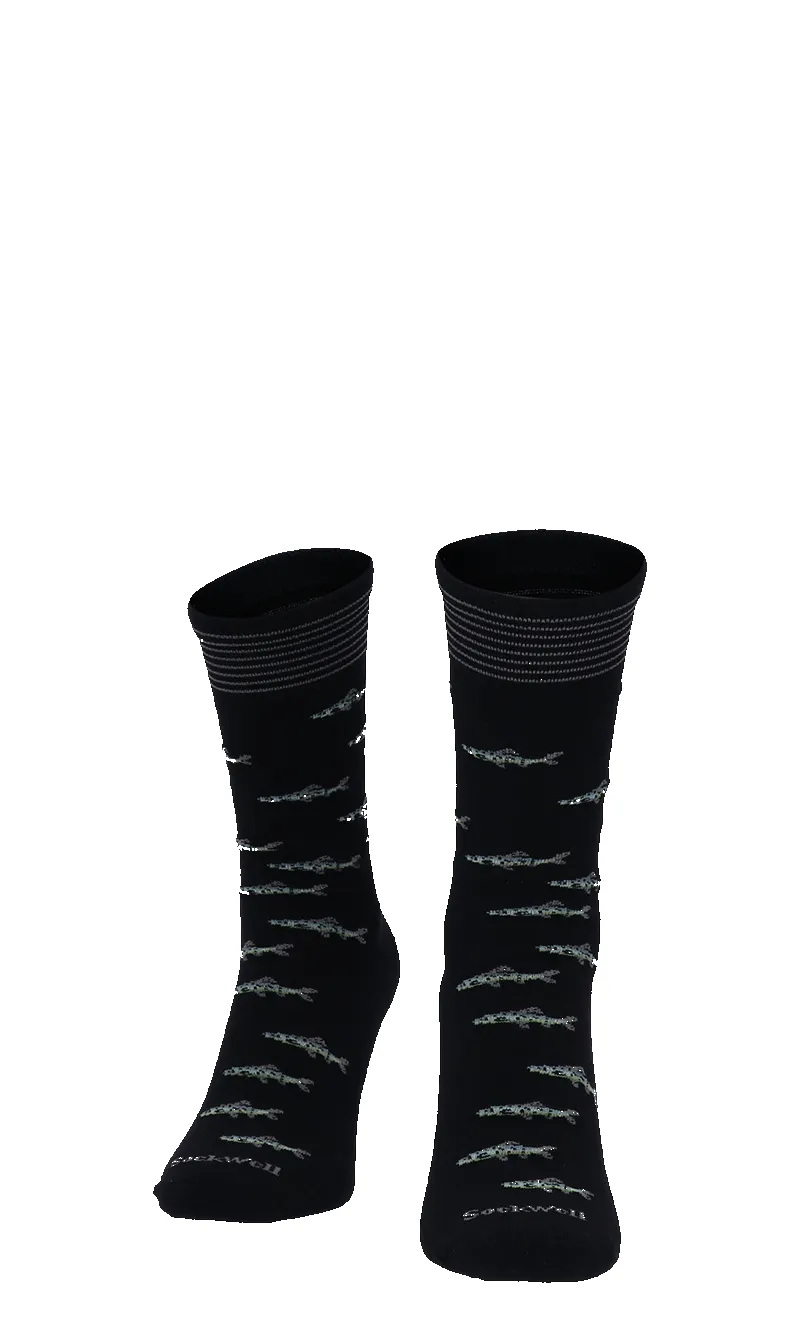 Gone Fishin Men’s Socks Black sold by Sockwell product image thumbnail 4
