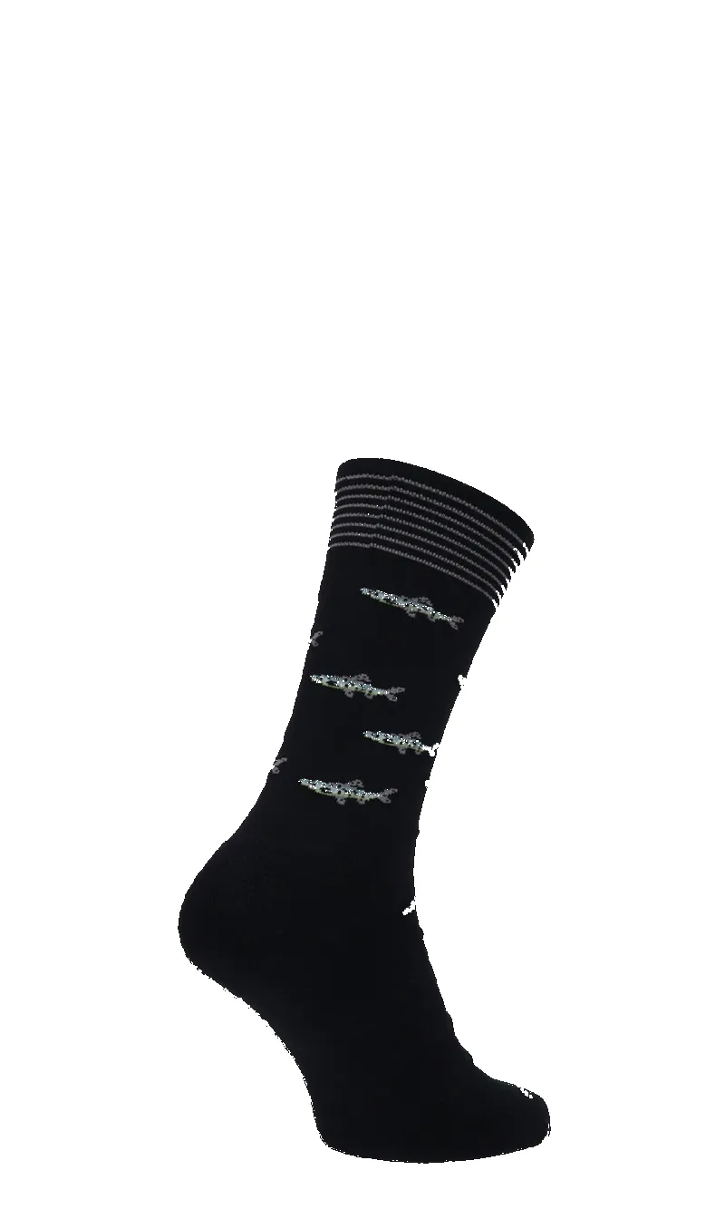 Gone Fishin Men’s Socks Black sold by Sockwell product image thumbnail 3
