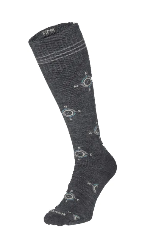 The Guide Men Firm Compression Socks Charcoal sold by Sockwell