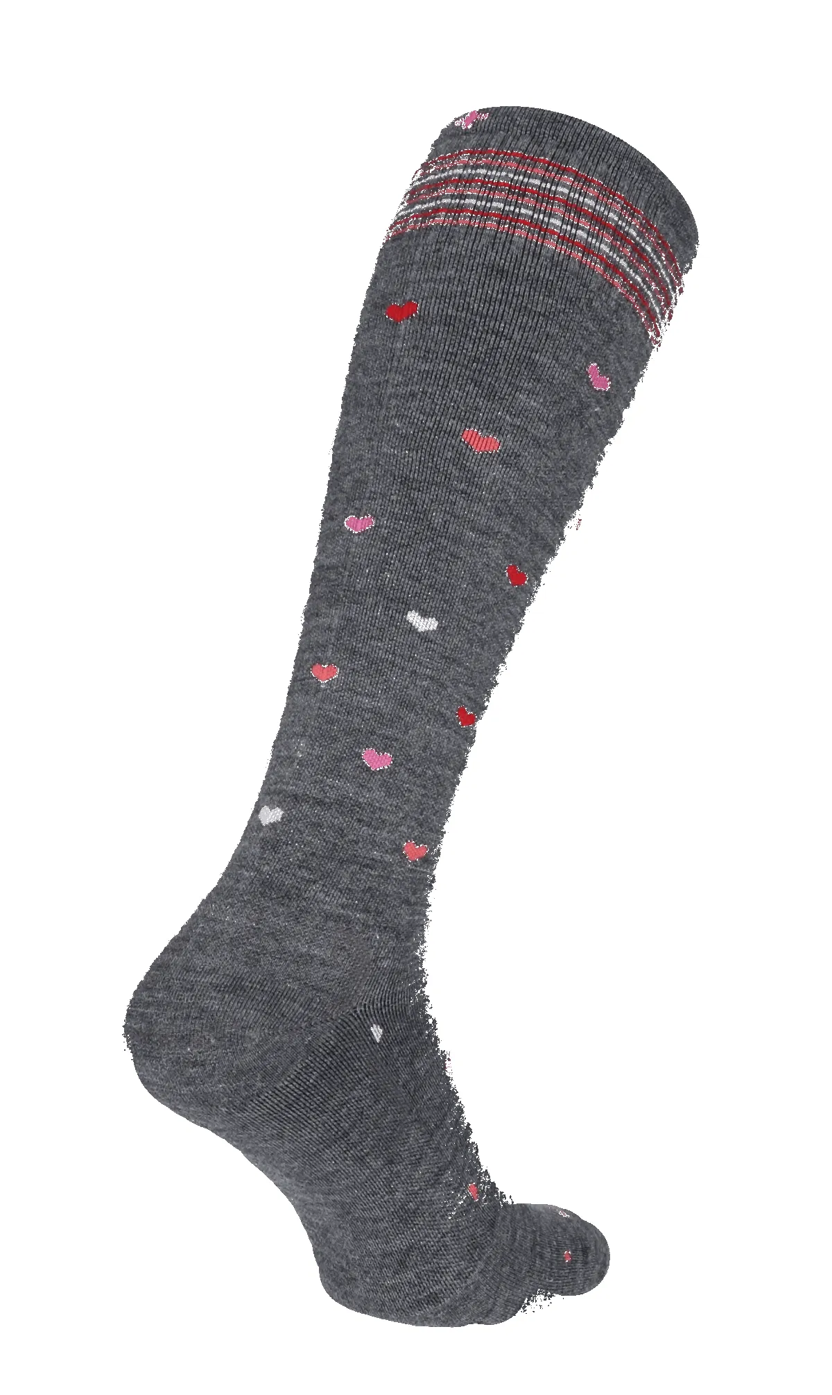 Full Heart Women Moderate Compression Socks Charcoal sold by Sockwell product image thumbnail 4