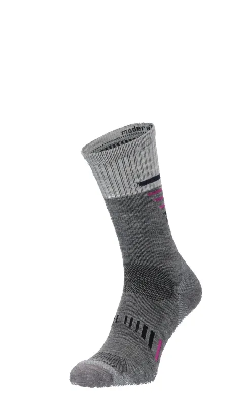 Ascend II Crew Women Compression Hiking Socks Grey sold by Sockwell