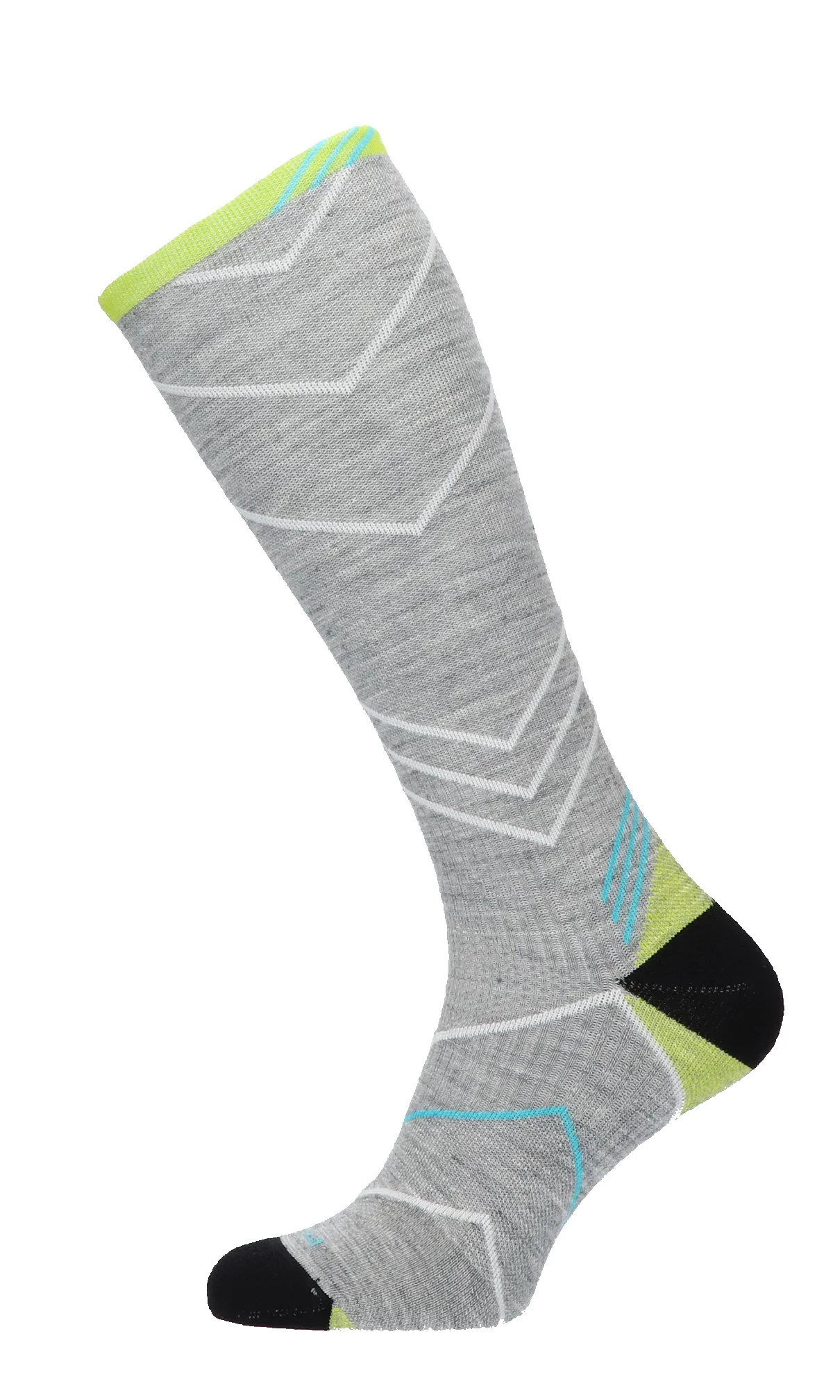 Incline Knee High Women Compression Sports Socks Grey sold by Sockwell product image thumbnail 3