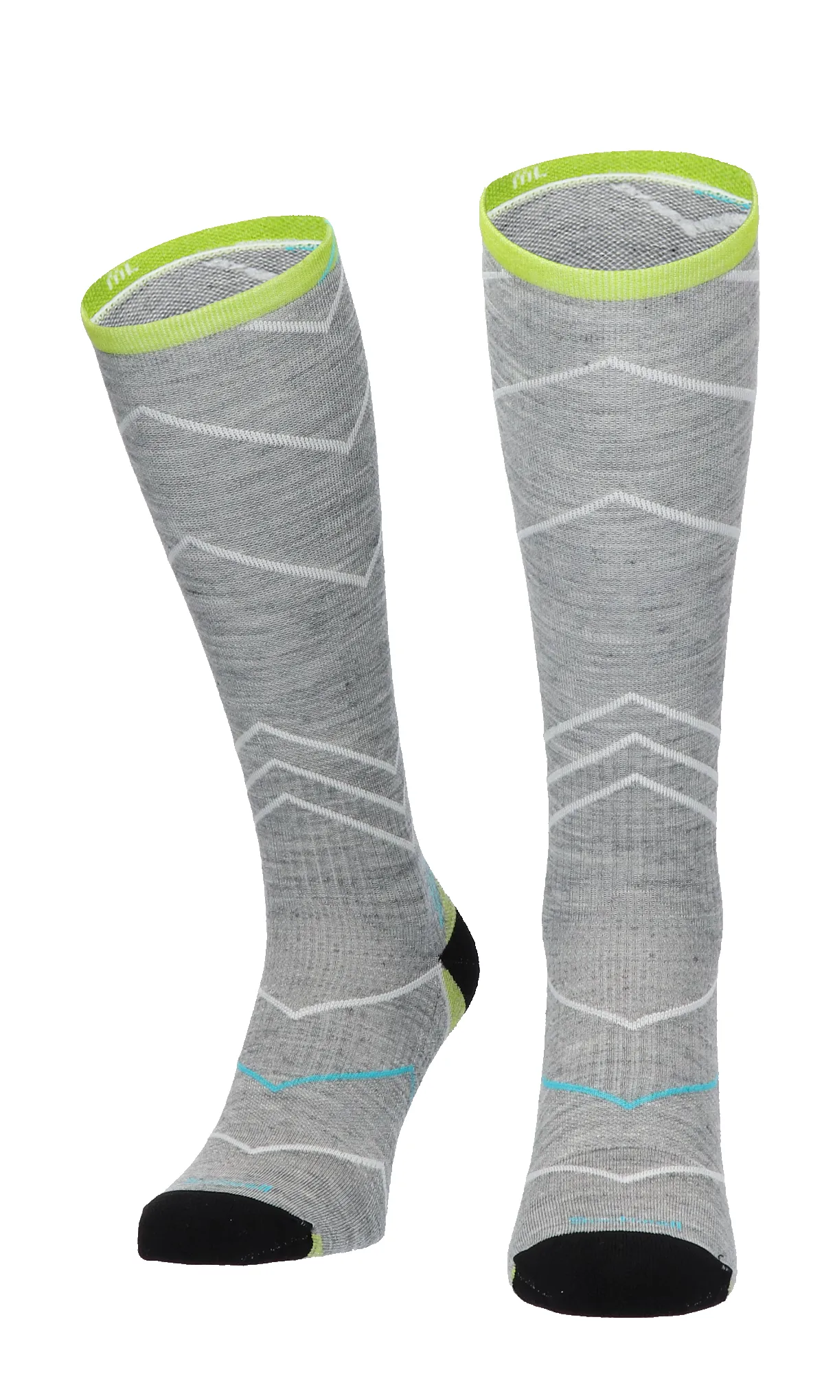 Incline Knee High Women Compression Sports Socks Grey sold by Sockwell product image thumbnail 2