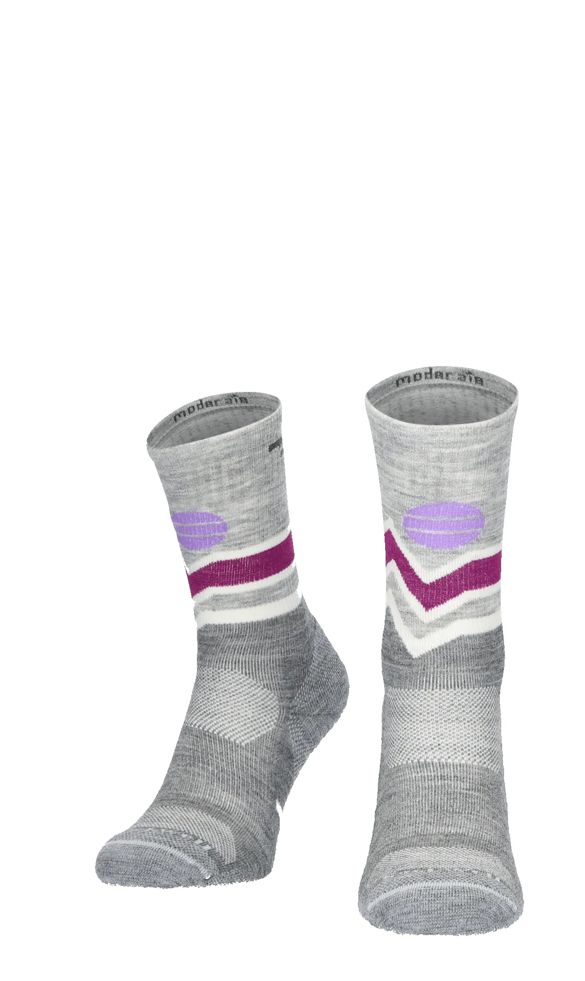 Mountain Beat Crew Women Compression Hiking Socks Grey sold by Sockwell product image thumbnail 2