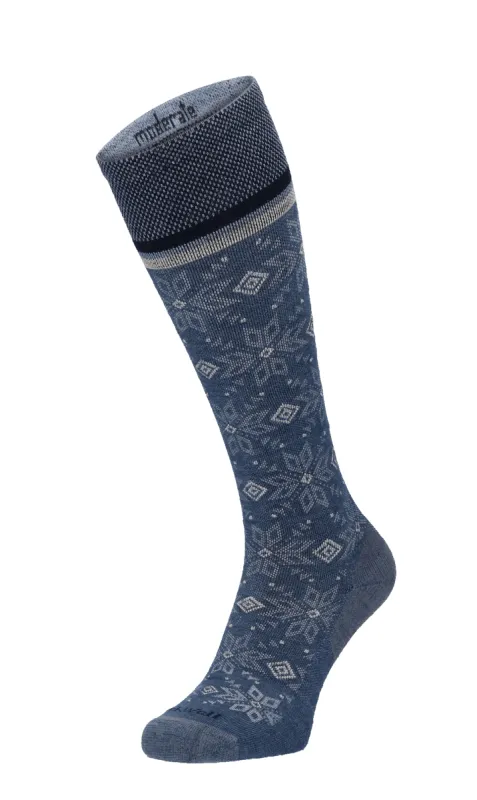 Winterland Women Moderate Compression Socks Denim sold by Sockwell