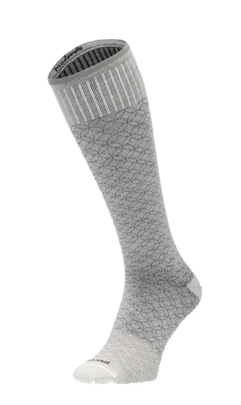 Featherweight Fancy Women Moderate Compression Socks Natural sold by Sockwell