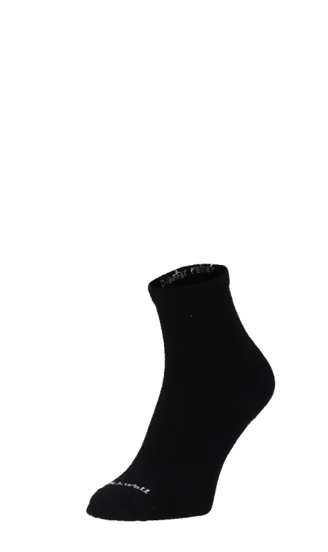 Plantar Relief Quarter Men Heel Spur Socks Class 2 Black Solid sold by Sockwell