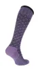Deco Dot Women Moderate Compression Socks Plum sold by Sockwell