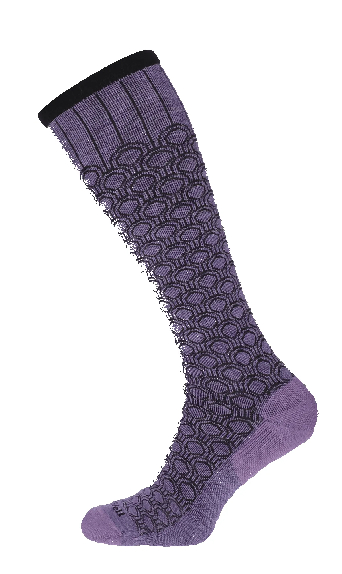Deco Dot Women Moderate Compression Socks Plum sold by Sockwell product image thumbnail 3