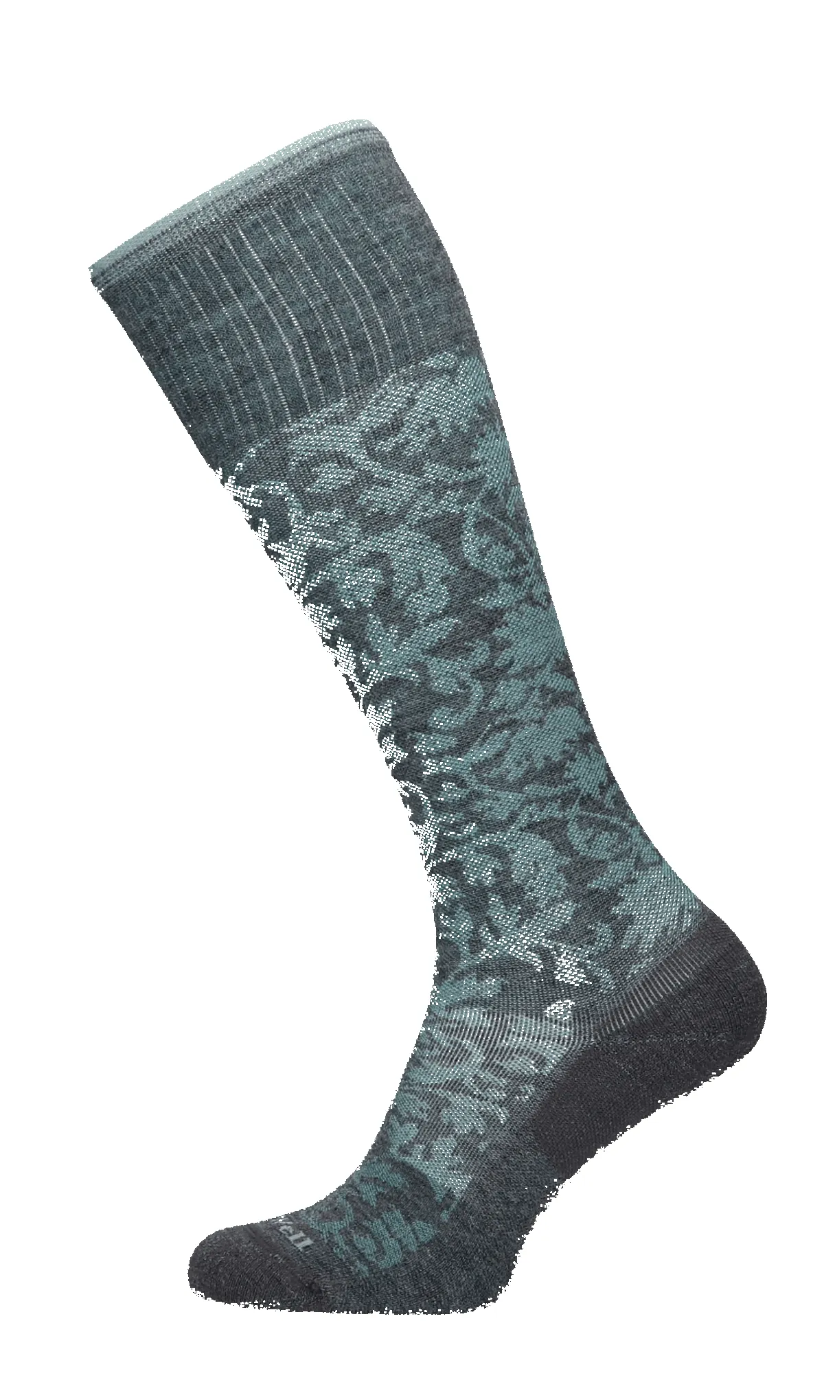 Damask Women Moderate Compression Socks Charcoal sold by Sockwell product image thumbnail 3
