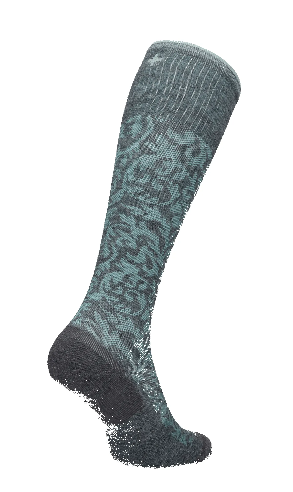 Damask Women Moderate Compression Socks Charcoal sold by Sockwell product image thumbnail 4