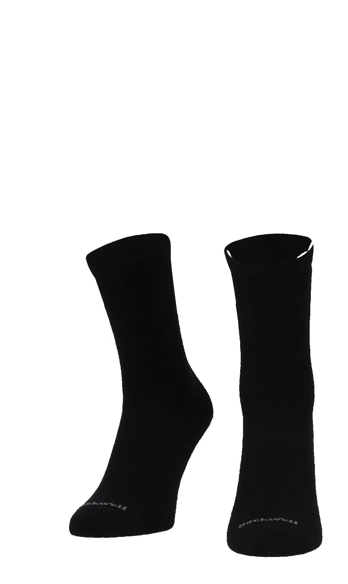Plantar Ease Crew Women Heel Spur Socks Black Solid sold by Sockwell product image thumbnail 2