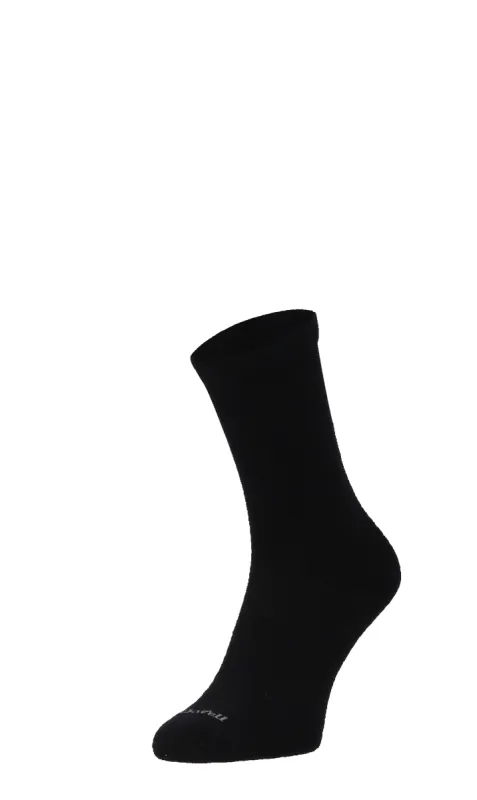 Plantar Ease Crew Women Heel Spur Socks Black Solid sold by Sockwell