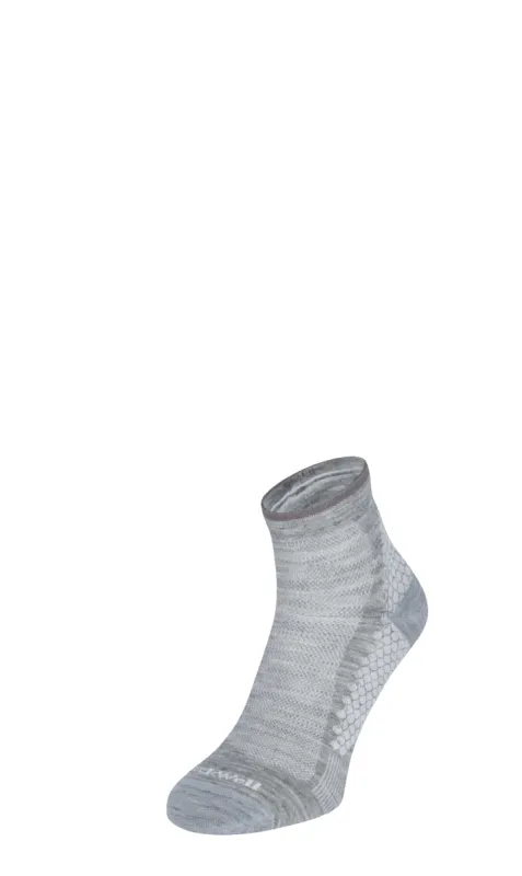 Plantar Sport Quarter Women Heel Spurs Socks Grey sold by Sockwell