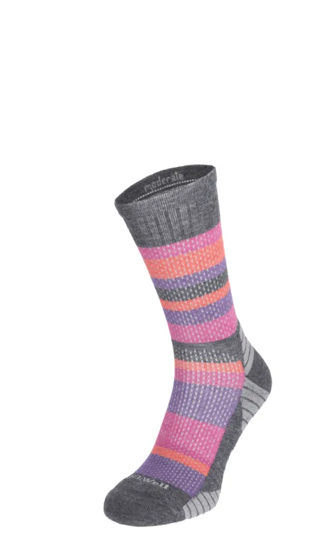 Journey Crew Women Compression Hiking Socks Charcoal sold by Sockwell