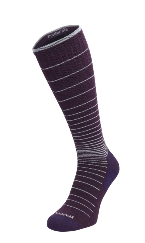 Circulator Women Moderate Compression Socks Blackberry sold by Sockwell