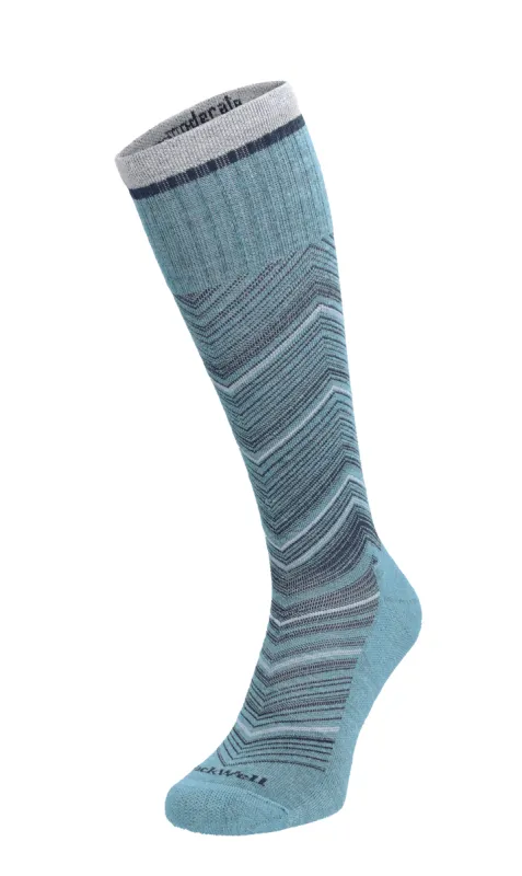 Full Flattery Women Moderate Compression Socks Mineral sold by Sockwell