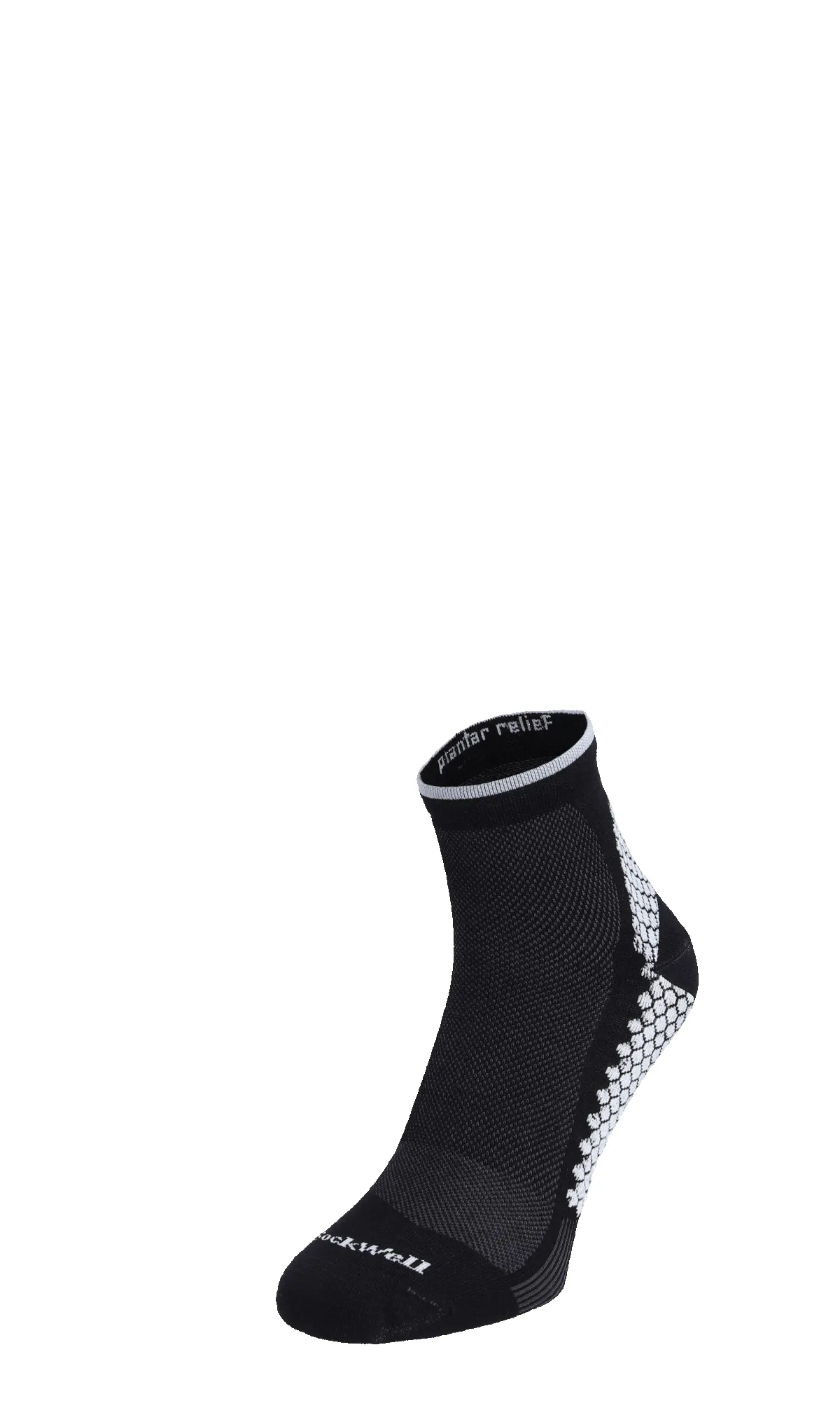 Plantar Sport Quarter Men Heel Spurs Socks Black sold by Sockwell
