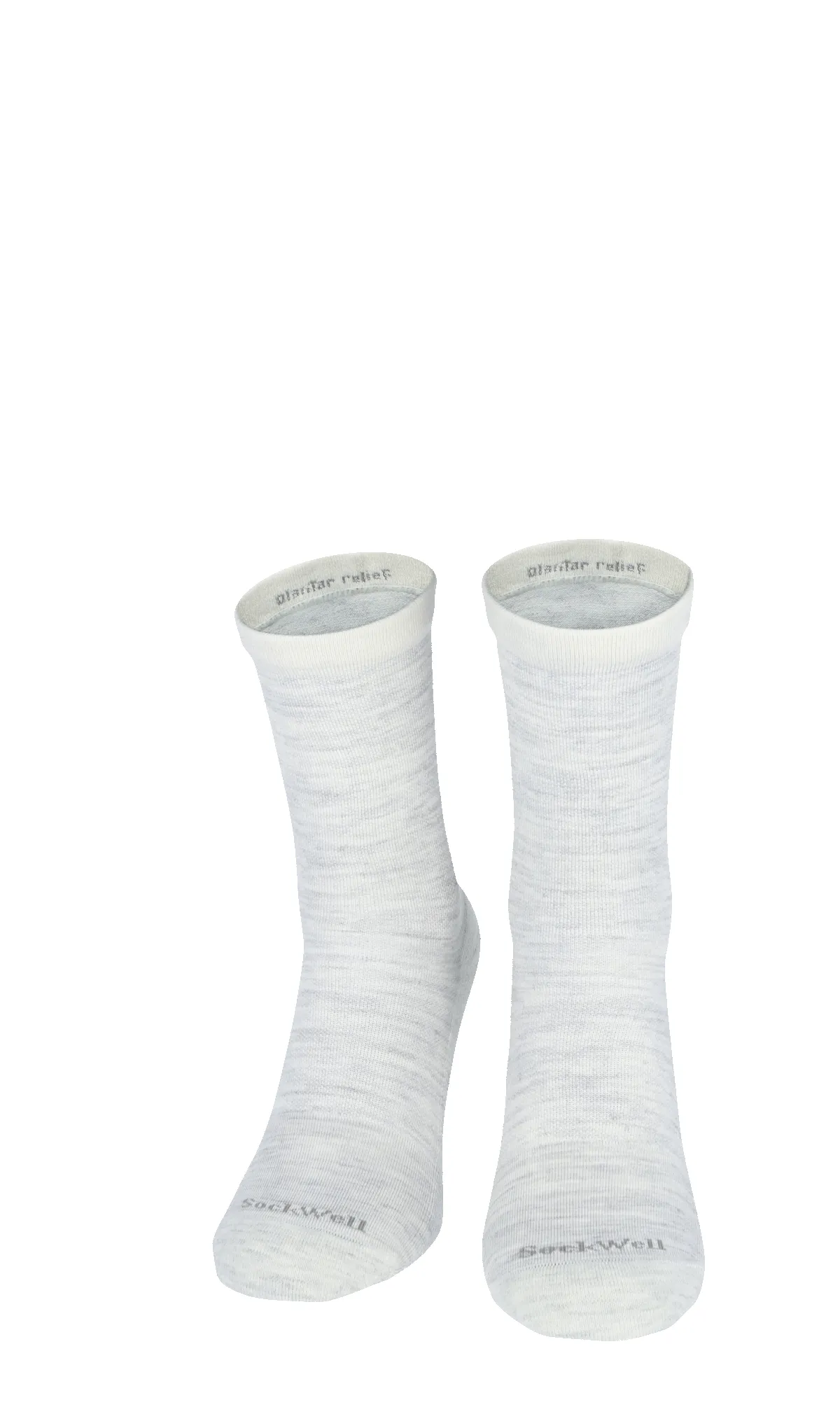 Plantar Cush Basic Crew Women Heel Spur Socks Ash sold by Sockwell product image thumbnail 2