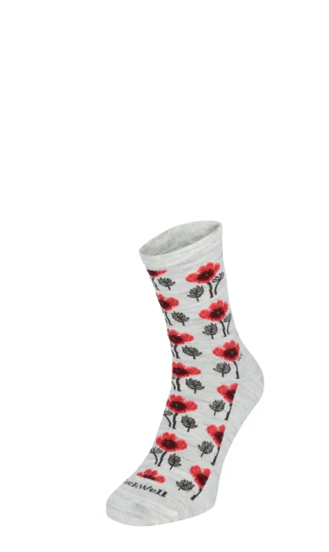 Poppy Women's Socks Ash sold by Sockwell