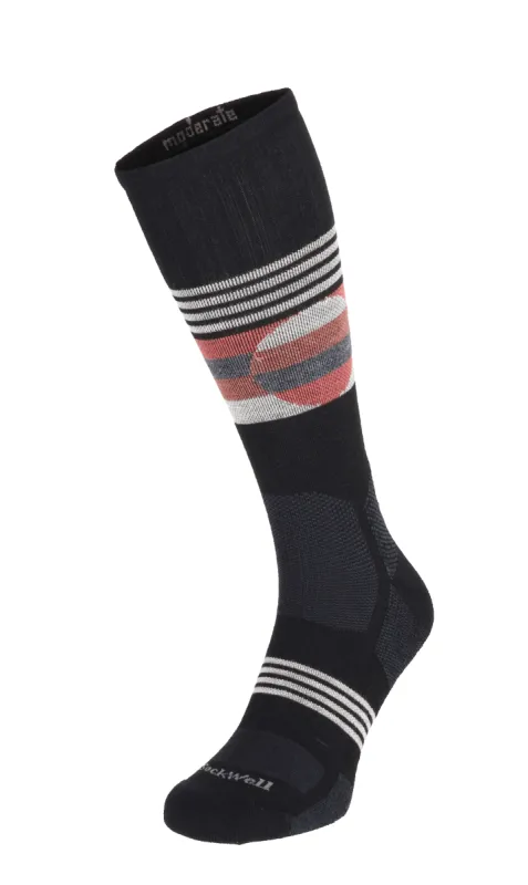 North Rim Crew Men Compression Hiking Socks Black sold by Sockwell