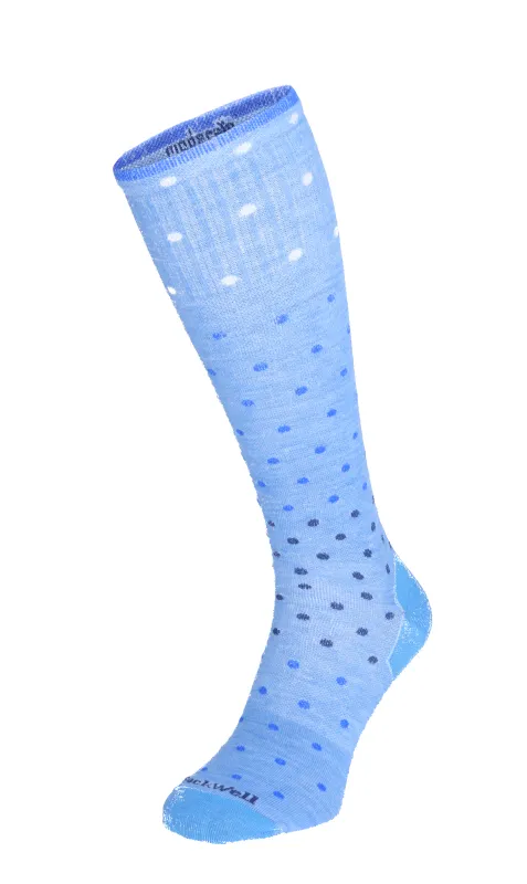 On The Spot Women Moderate Compression Socks Cornflower sold by Sockwell
