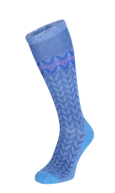 Bean Stalk Women Moderate Compression Socks Cornflower sold by Sockwell