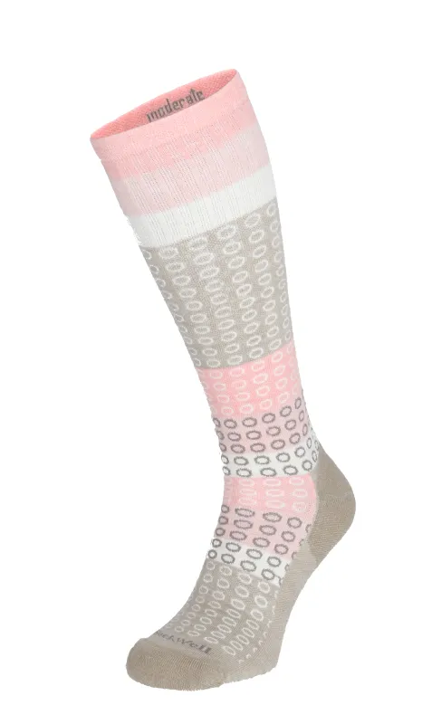 Full Circle Women Moderate Compression Socks Putty sold by Sockwell